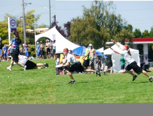 Catching a disc at the 2012 CUCs!